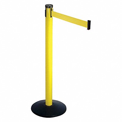 Barrier Post with Belt 40 in H Sloped