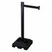 Barrier Post with Belt 10 ft L Black