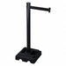 Barrier Post with Belt 10 ft L Black
