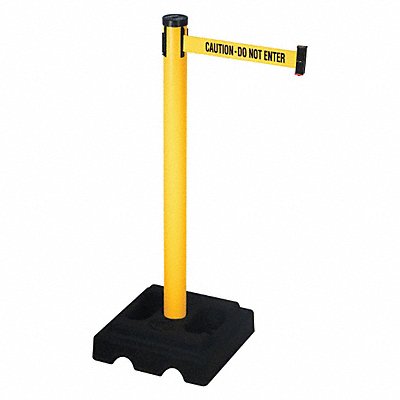 Barrier Post with Belt 40 in H 10 ft L