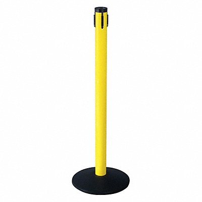 Receiver Post 40 In H Yellow Aluminum