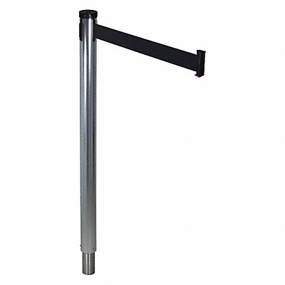 Barrier Post with Belt 10 ft L Black