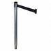Barrier Post with Belt 10 ft L Black