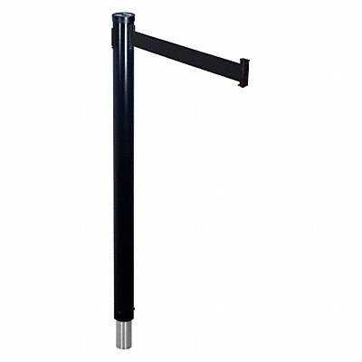 Barrier Post with Belt 10 ft L Black