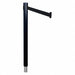 Barrier Post with Belt 10 ft L Black