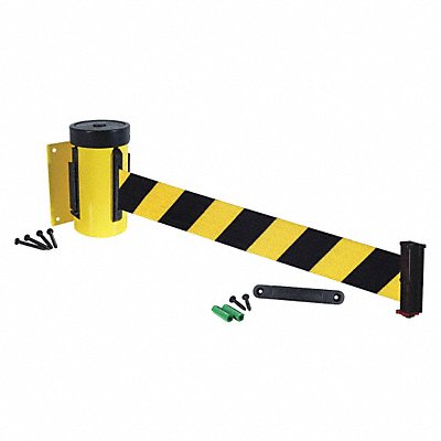 Wall Barrier 10ft Black/Yellow Belt