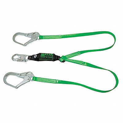 Shock-Absorbing Lanyard Green