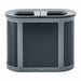 Recycling Bin Oval Gray (2) 23 gal