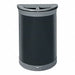 Recycling Bin Half-Round Gray 11.5 gal