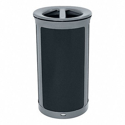 Recycling Bin Round Gray 23 gal