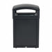 Trash Can Square Black 41 gal