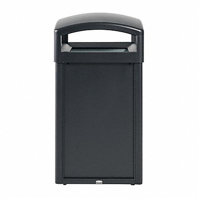 Trash Can Square Black 51 gal