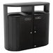 Trash Can Oval Black 46 gal