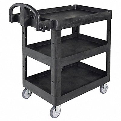 Utility Cart 600lb Capacity Blk 47 H