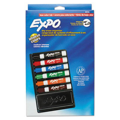 MARKER,EXPO2,6/ST,W/ERASR