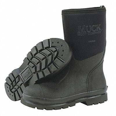 Rubber Boot Men s 13 Mid-Calf Black PR
