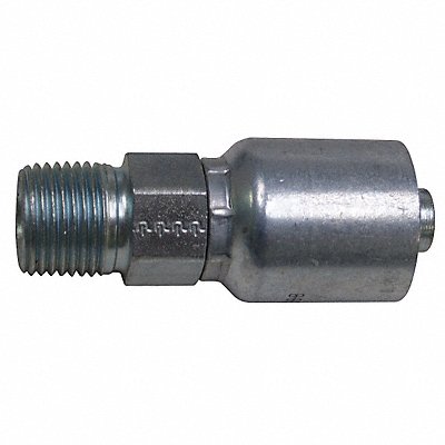 Crimp Fitting 1/4 I.D. 1/4 M NPTF