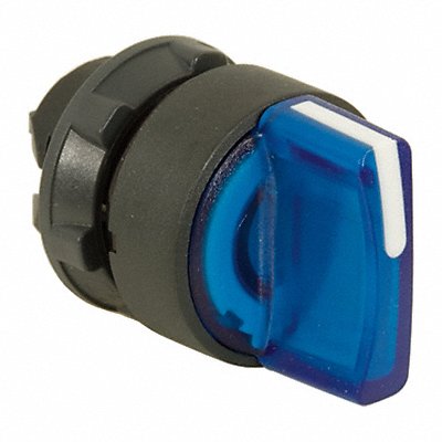 Illum Selector Switch 3 Pos 22mm Blue