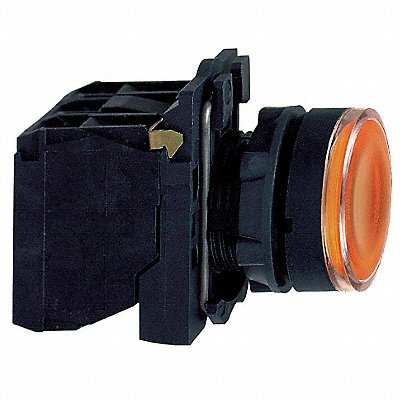 Illuminated Pushbutton LED 24V Yellow