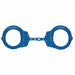 Handcuffs Chain Link Blue Steel 10 oz