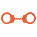 Handcuffs Chain Link Orange Steel 10 oz