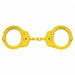 Handcuffs Chain Link Yellow Steel 10 oz