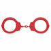 Handcuffs Oversize Red Steel 14oz 2 Key