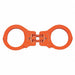 Handcuffs Hinged Orange Steel 12oz 2 Key