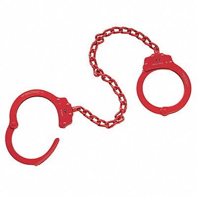 Leg Irons Standard Red Steel 15oz 2 Keys