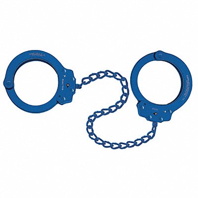 Leg Irons Oversize Blue Steel 17oz 2 Key