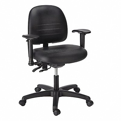 Task Chair Poly Black 16 to 22 Seat Ht