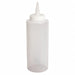 Squeeze Bottle 7 1/4 Clear Plastic PK12