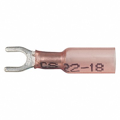 Fork Terminal Tin Copper Red PK10