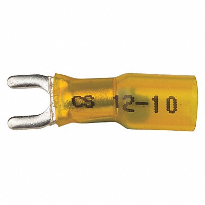 Fork Terminal Tin Copper Yellow PK10