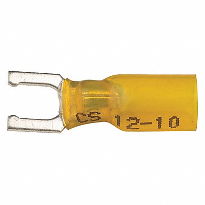 Fork Terminal Tin Copper Yellow PK10