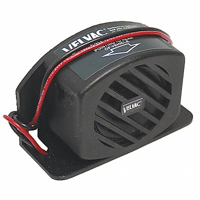 Back up Alarm 107dB Black 2-7/16 In H