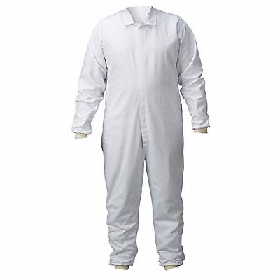 Lab Coverall Chest Sz 64 62x30 White