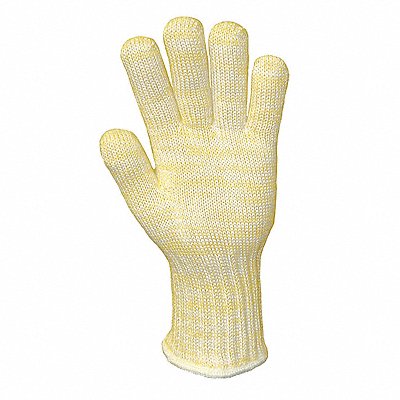 Heat Resistant Glove M Yellow/White PK12