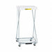 Laundry Hamper Cart 1 Comp Wht 3.5 cu ft