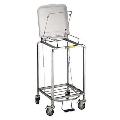 Laundry Hamper Cart 1 Comp Gry 3.5 cu ft