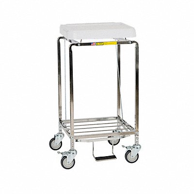 Laundry Hamper Cart 1 Comp Gry 3.5 cu ft