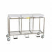 Laundry Hamper Cart 3 Comp Gry 10.5cu ft