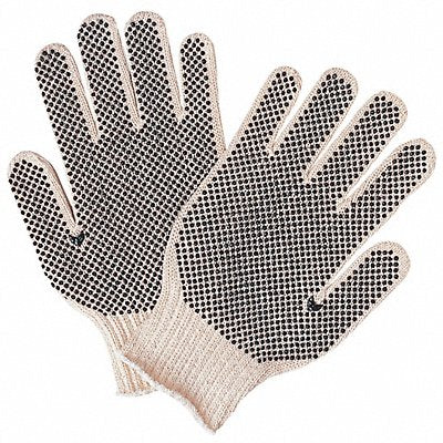 Knit Gloves 9-3/4 XL White PK12