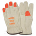 Leather Gloves Beige L PK12