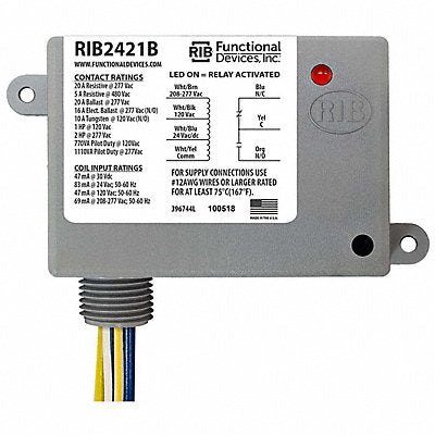 Relay 24VAC/DC 120/208-277VAC 20A SPDT