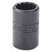 Socket Steel Blk Oxd 5/16 in