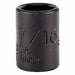 Socket Steel Blk Oxd 7/16 in