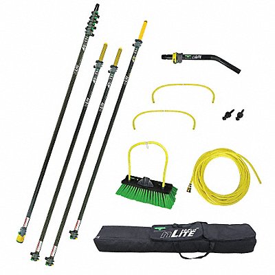 Water Fed Pole Kit 55 in L Handle Carbon