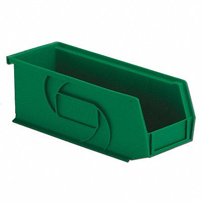 Hang and Stack Bin Green PP 4 in