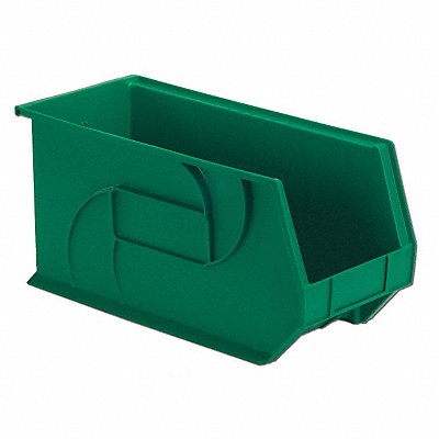 Hang and Stack Bin Green PP 9 in